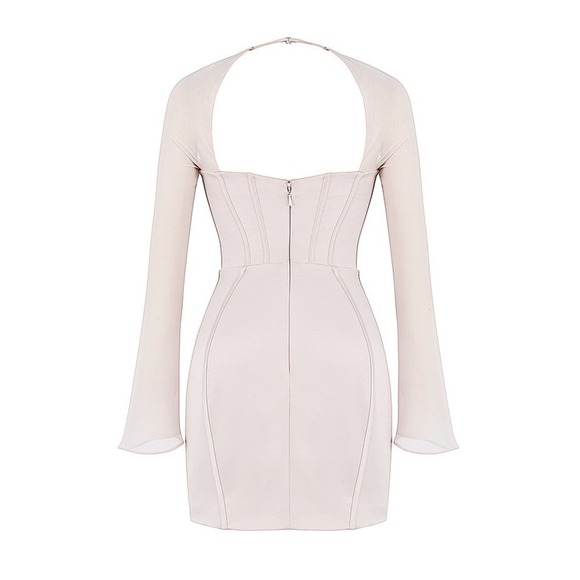 NWOT ISRA CRYSTAL SATIN CORSET MINI DRESS BY HOUSE OF CB - Picture 12 of 14